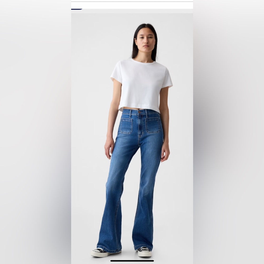 Gap flare high-rise jeans, size 25
